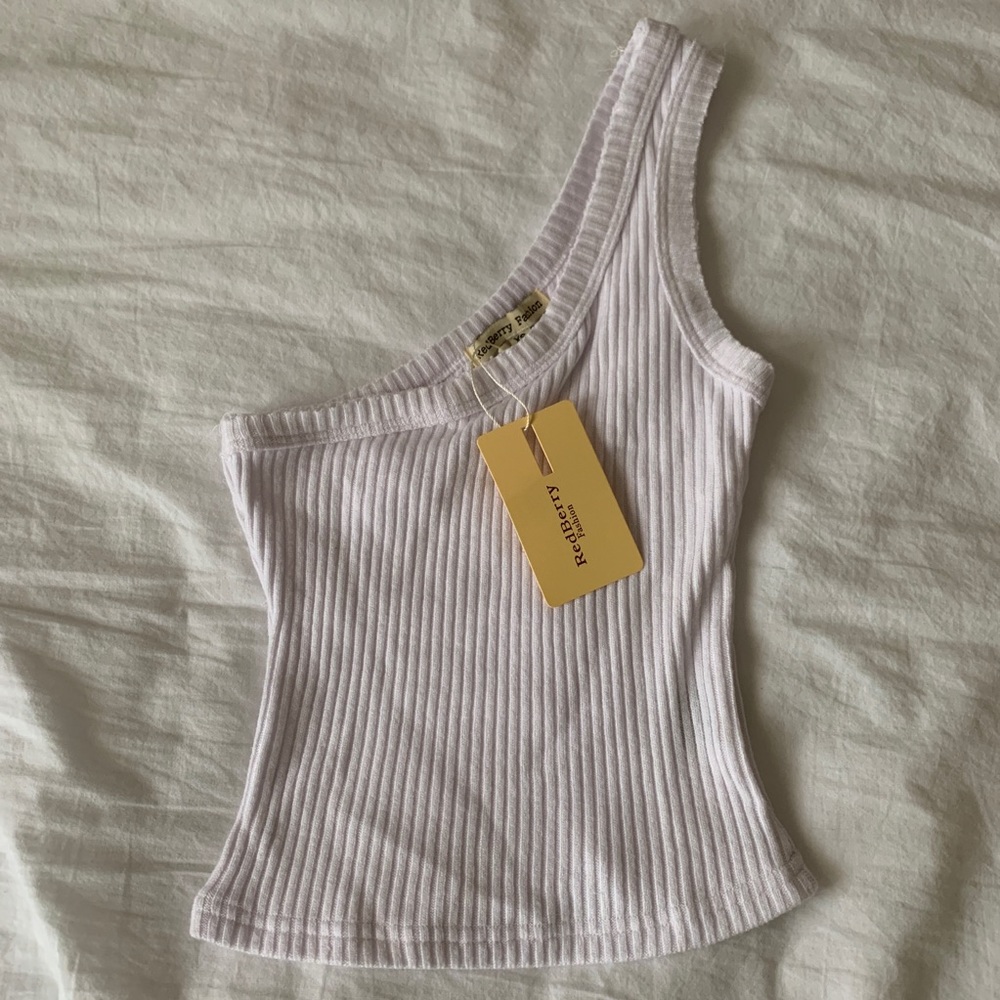 SOLD Peppermayo ribbed one sleeve tank